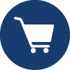 A shopping cart icon